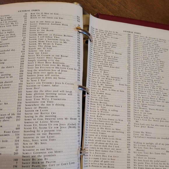 Vintage Favorite Hymns of Praise in loose leaf notebook. - Picture 11 of 15